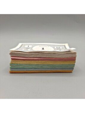 Vintage 1970s Monopoly Replacement Money Set Standard Multicolor Bills Pre-Owned
